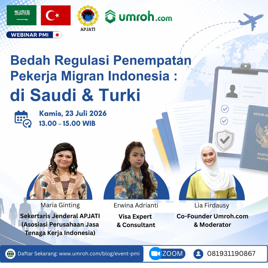 Poster webinar Bedah Regulasi Penempatan PMI Saudi & Turki